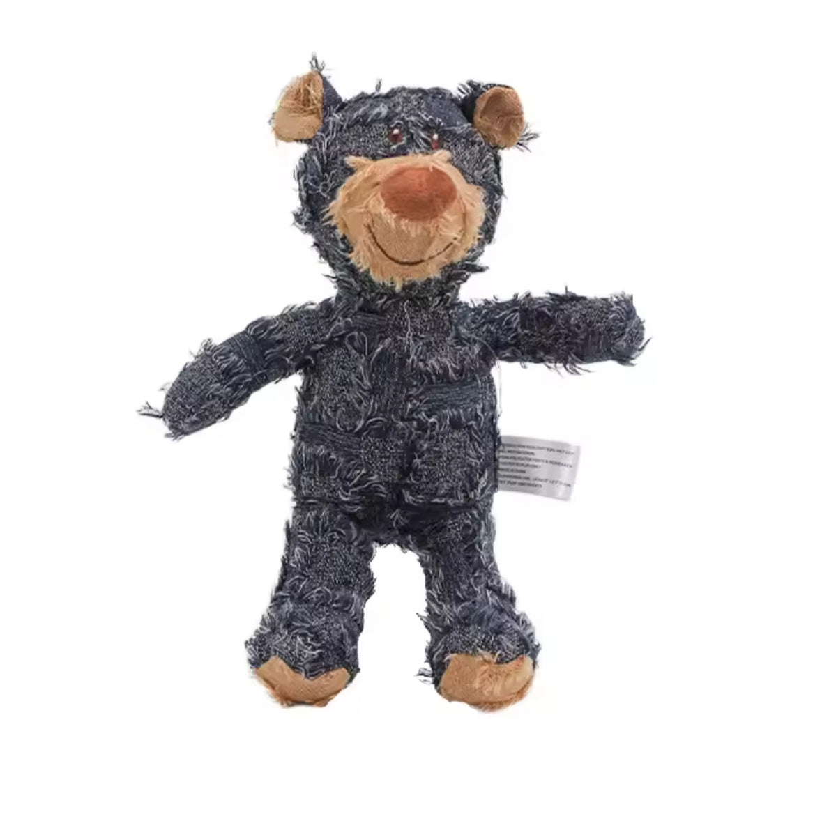 Denim Patchwork Stitch Bear Toy