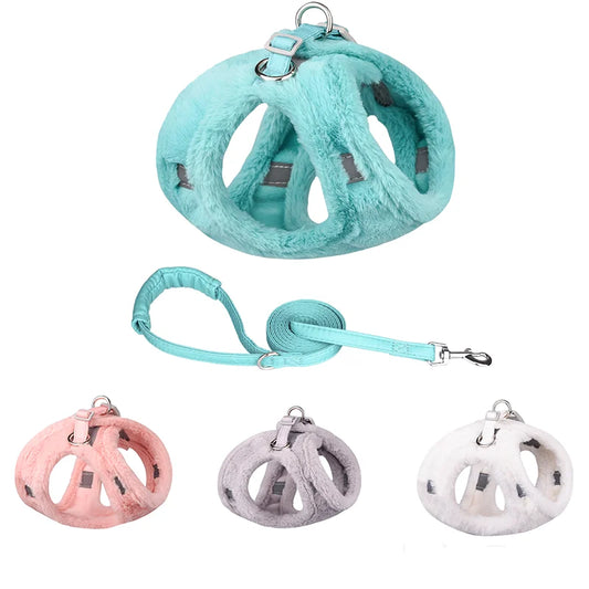 Fluffy Harness Leash Set