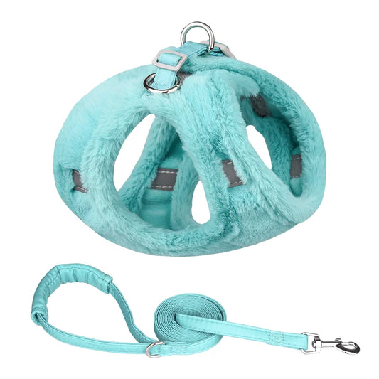 Fluffy Harness Leash Set