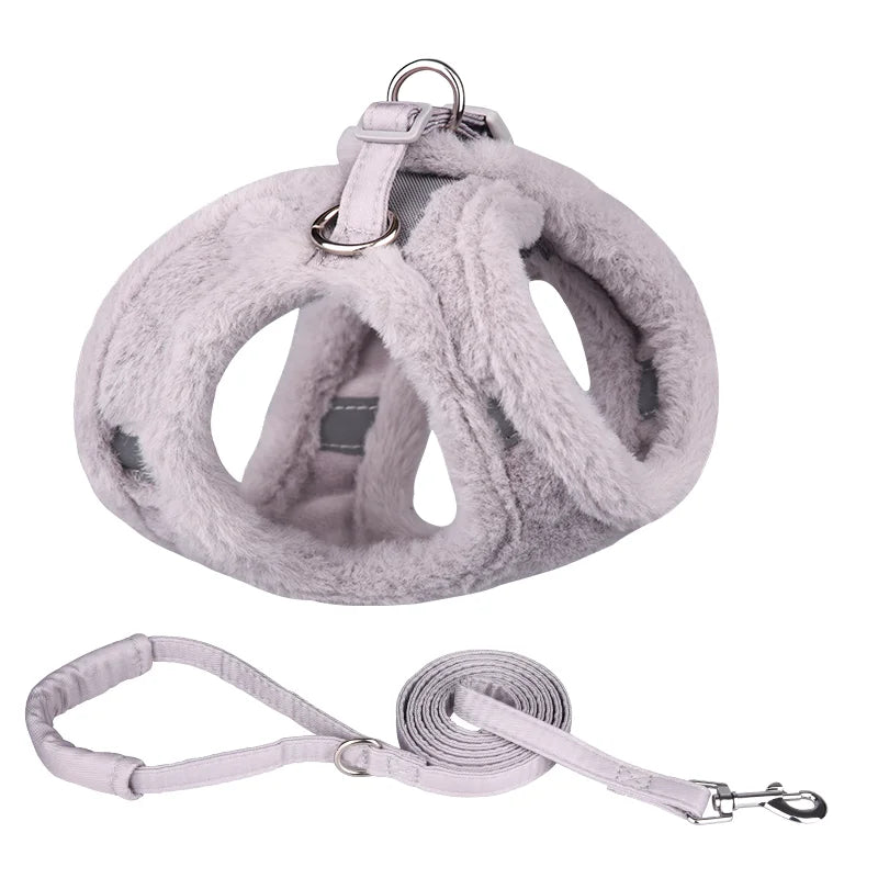 Fluffy Harness Leash Set