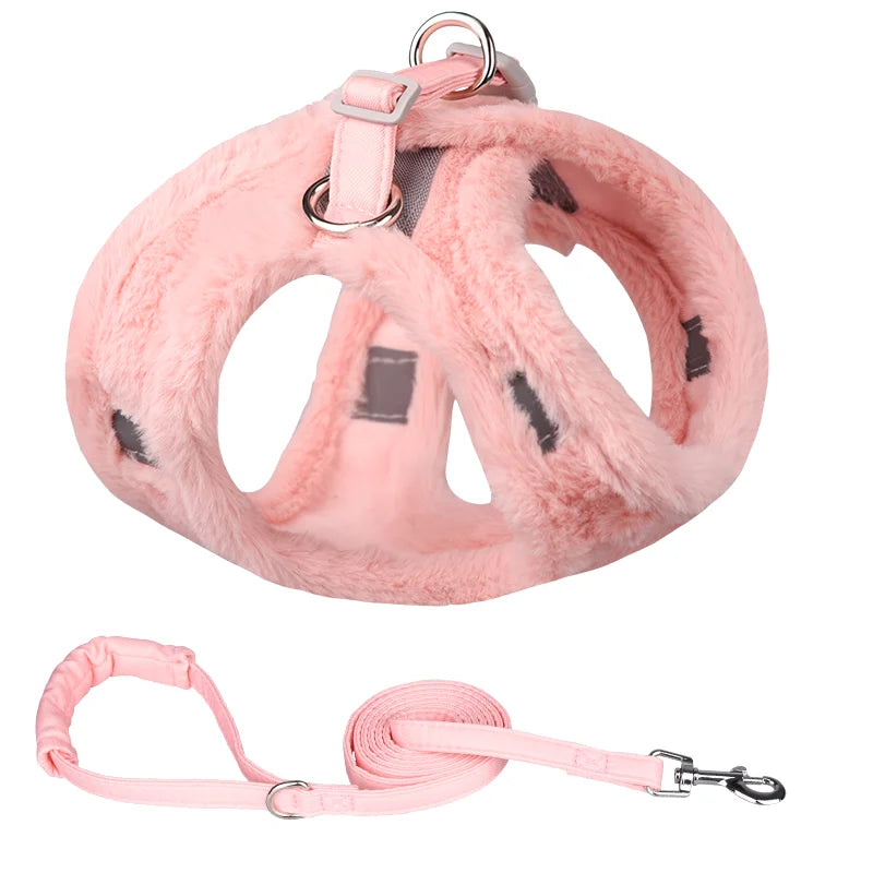 Fluffy Harness Leash Set