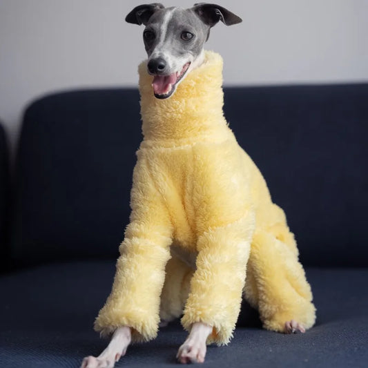 Soft High Collar Dog Full Body Coat