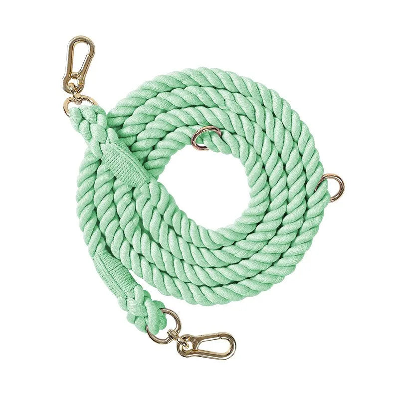 Handmade Rainbow Rope Leash