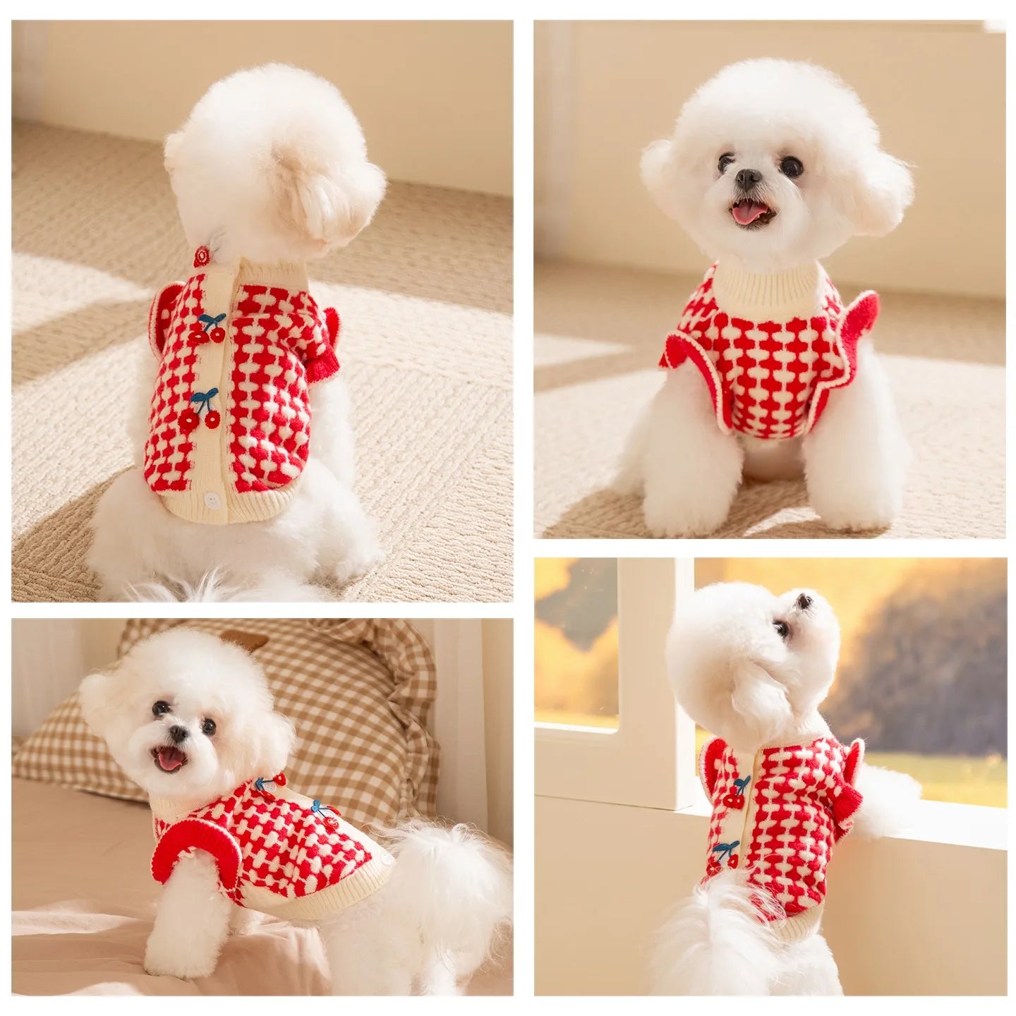 The Cherry Check Sweater