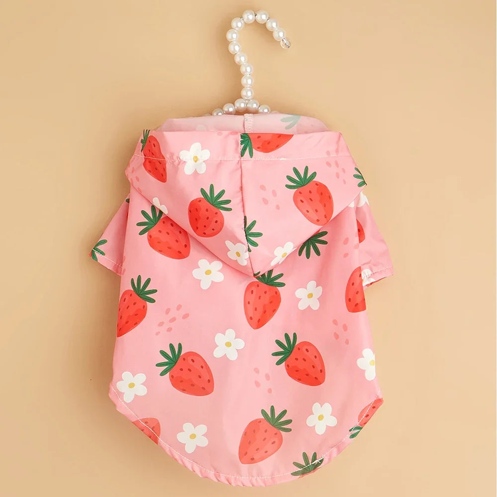 Waterproof Strawberry Raincoat