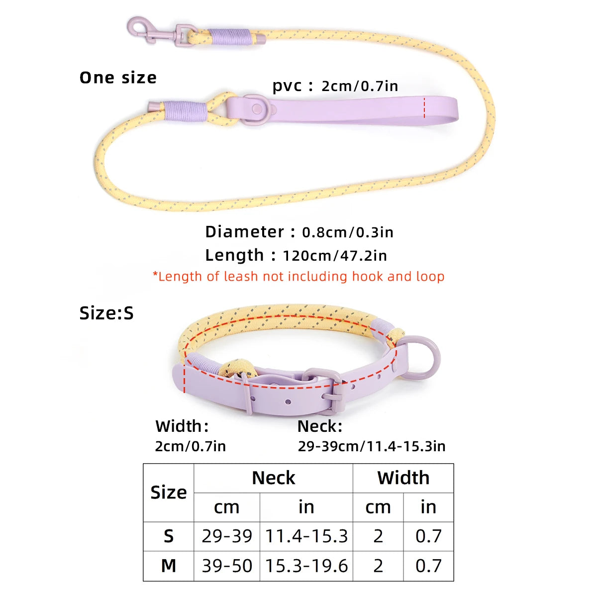 Bubblegum Trail Collar & Leash Set