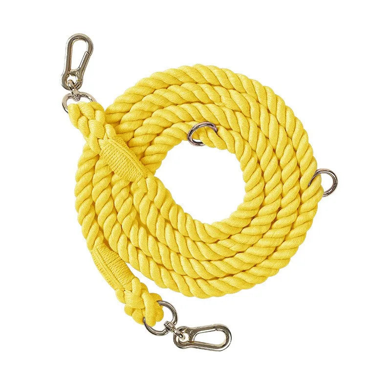 Handmade Rainbow Rope Leash
