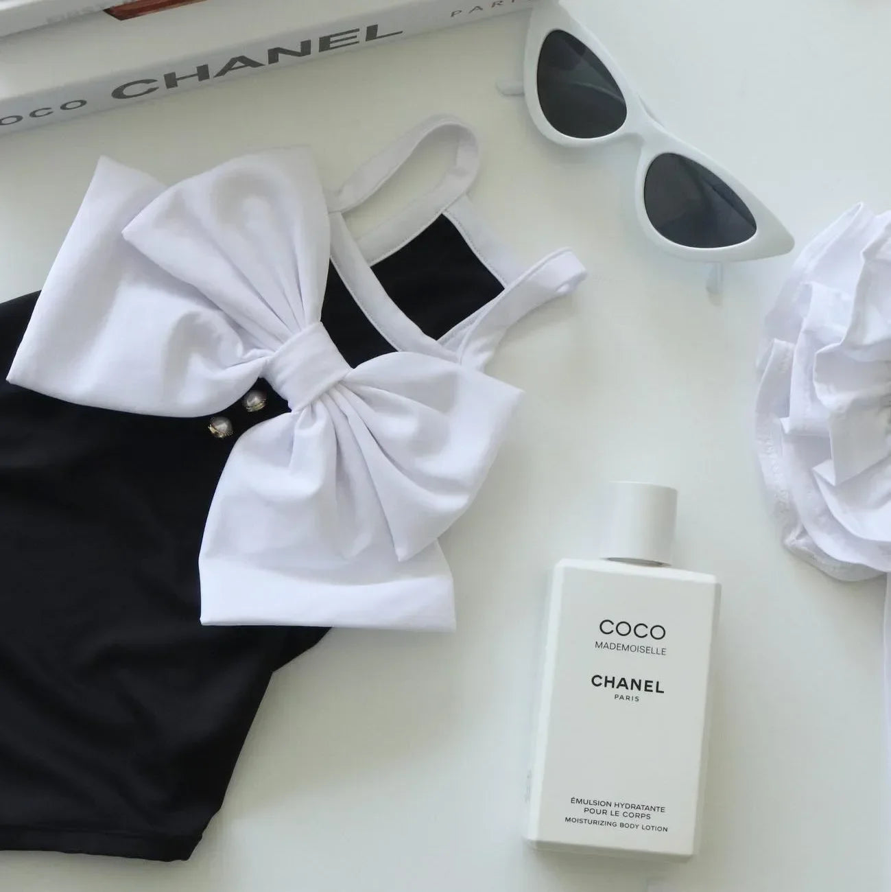 One-Piece Bow Swimsuit