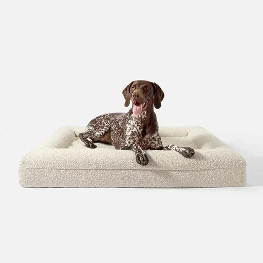 Luxury Memory Foam Boucle Dog Bed
