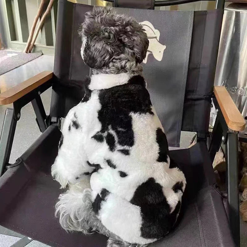 Warm Cow Print Coat