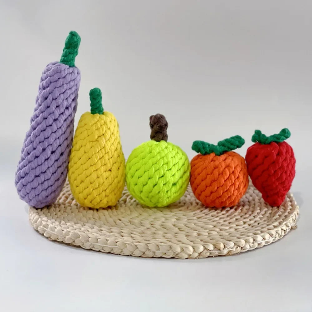 Cotton Rope Fruit Toys