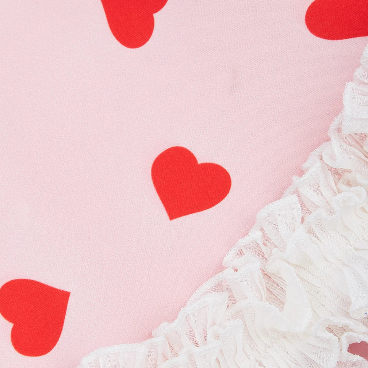 Pink Heart Princess Dog Dress