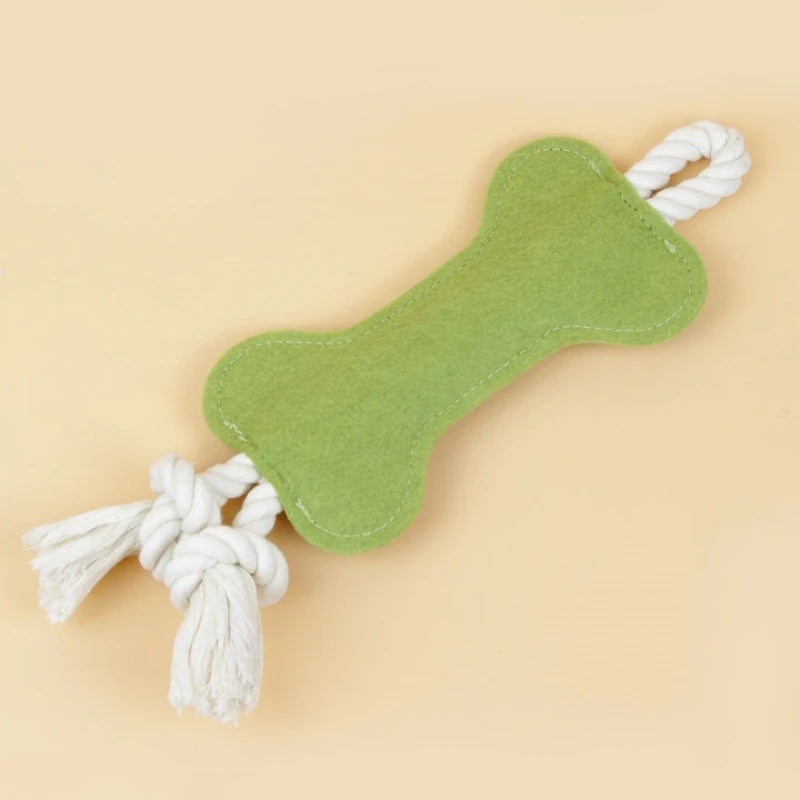 Plush Squeaky Dog Bone Toy