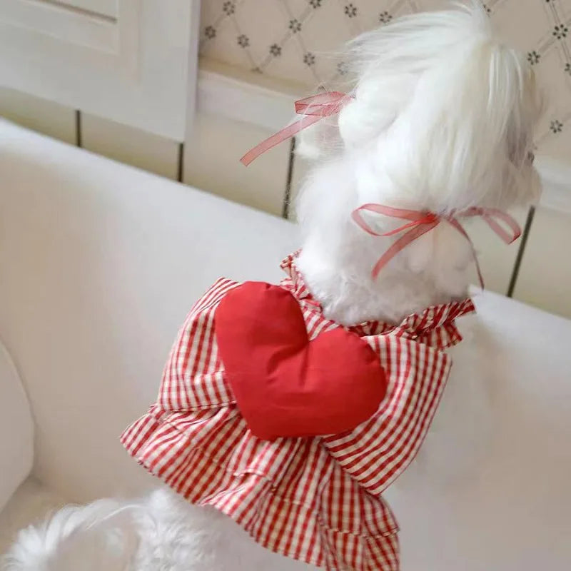 Heart Plaid Dress