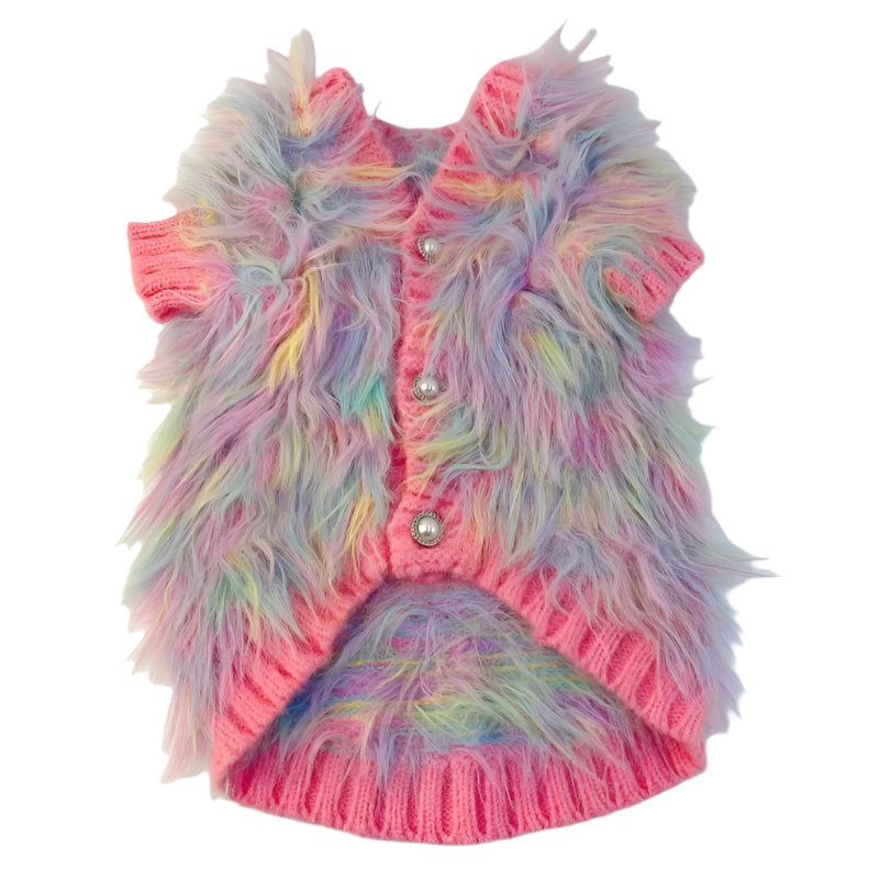 Rainbow Fluffy Sweater