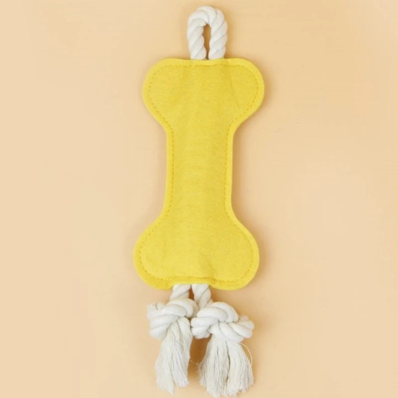 Plush Squeaky Dog Bone Toy