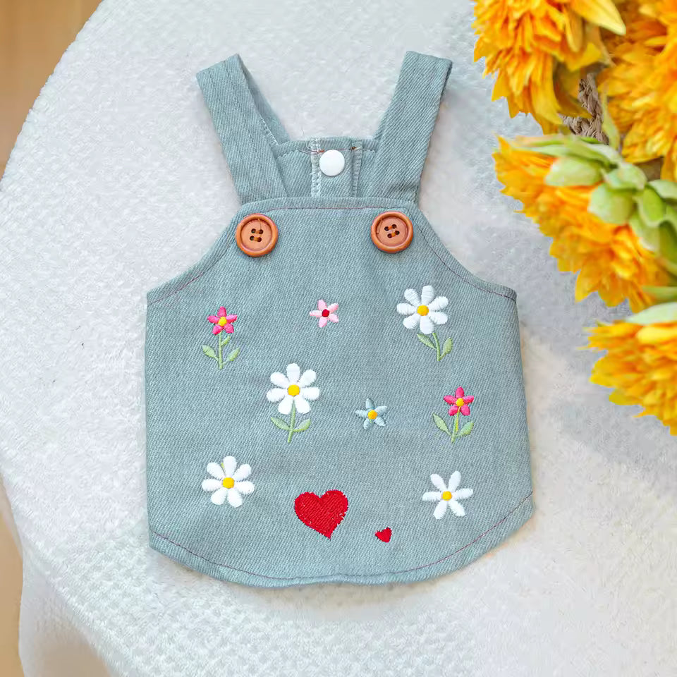 The Denim Blossom Dress