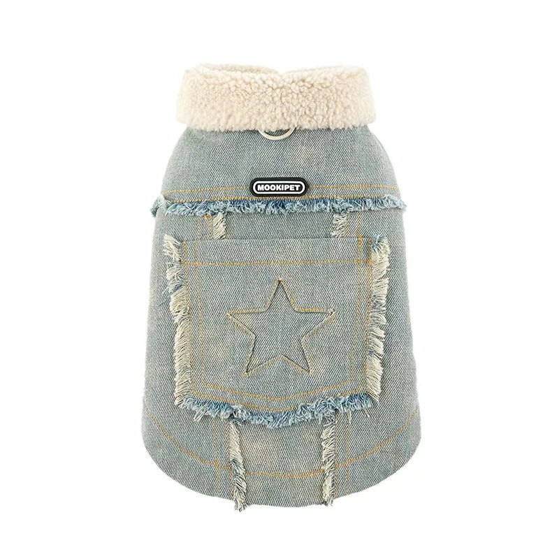 Rockstar Denim & Shearling Vest