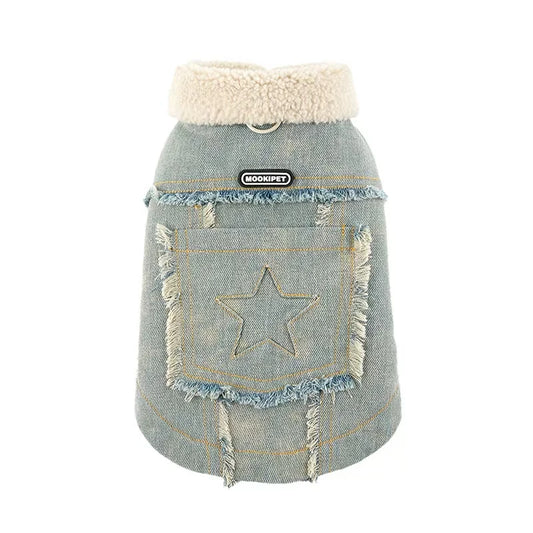 Rockstar Denim & Shearling Vest