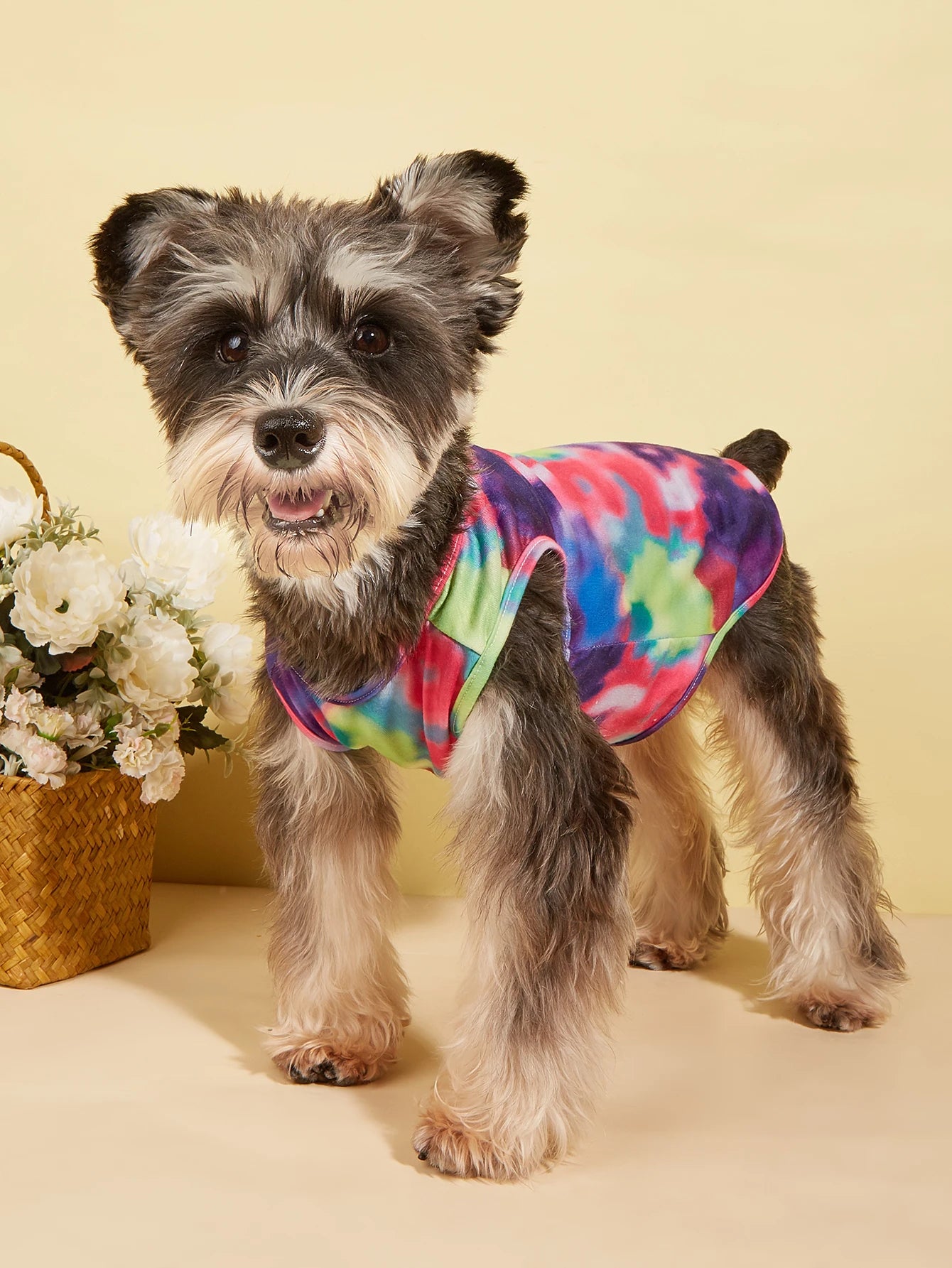 Colorful Tie-Dye Dog Tank Top