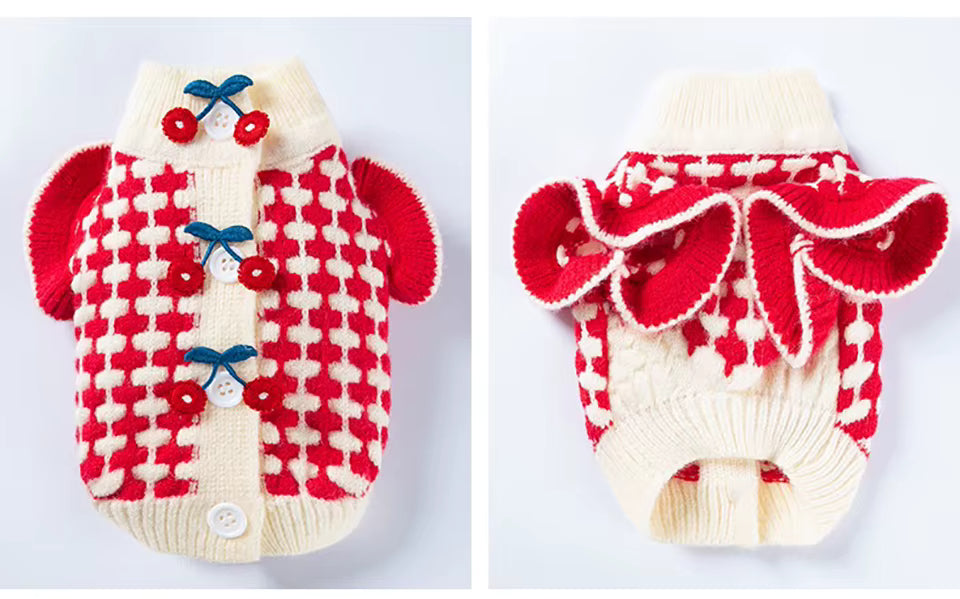 The Cherry Check Sweater