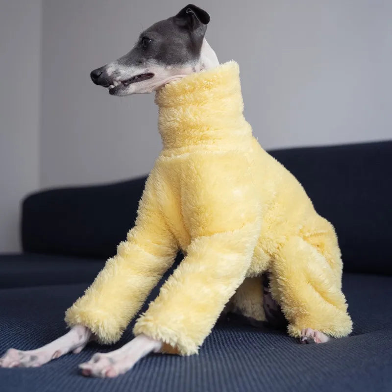 Soft High Collar Dog Full Body Coat