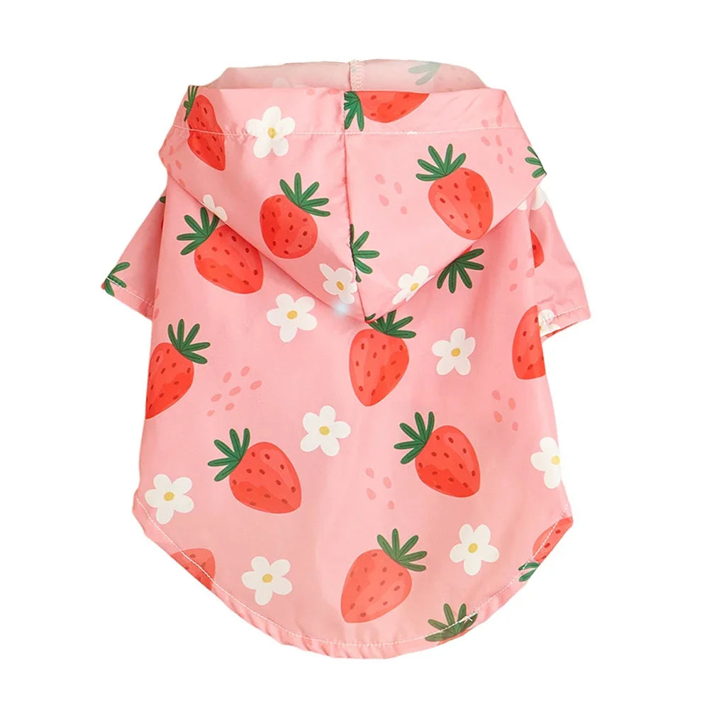 Waterproof Strawberry Raincoat