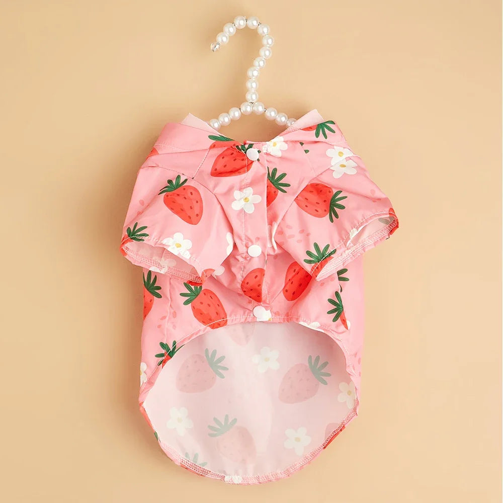 Waterproof Strawberry Raincoat