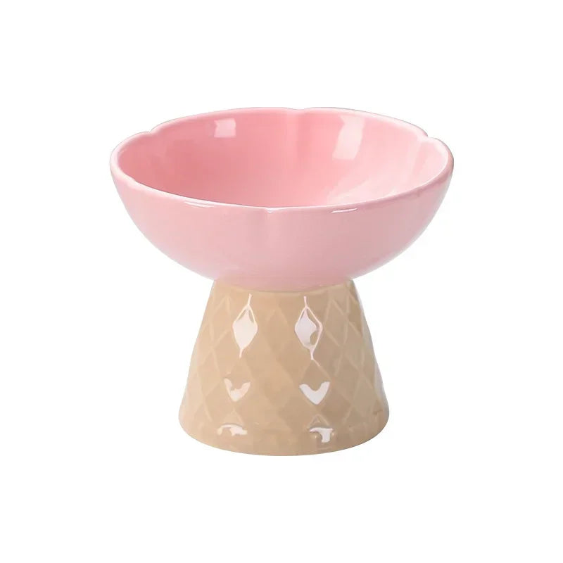 Ice Cream Shape Ceramic Pet Bowl