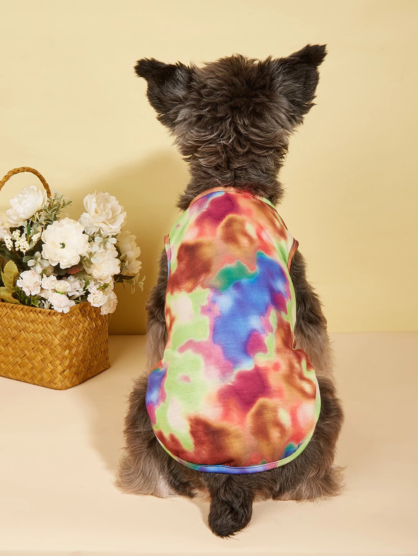 Colorful Tie-Dye Dog Tank Top
