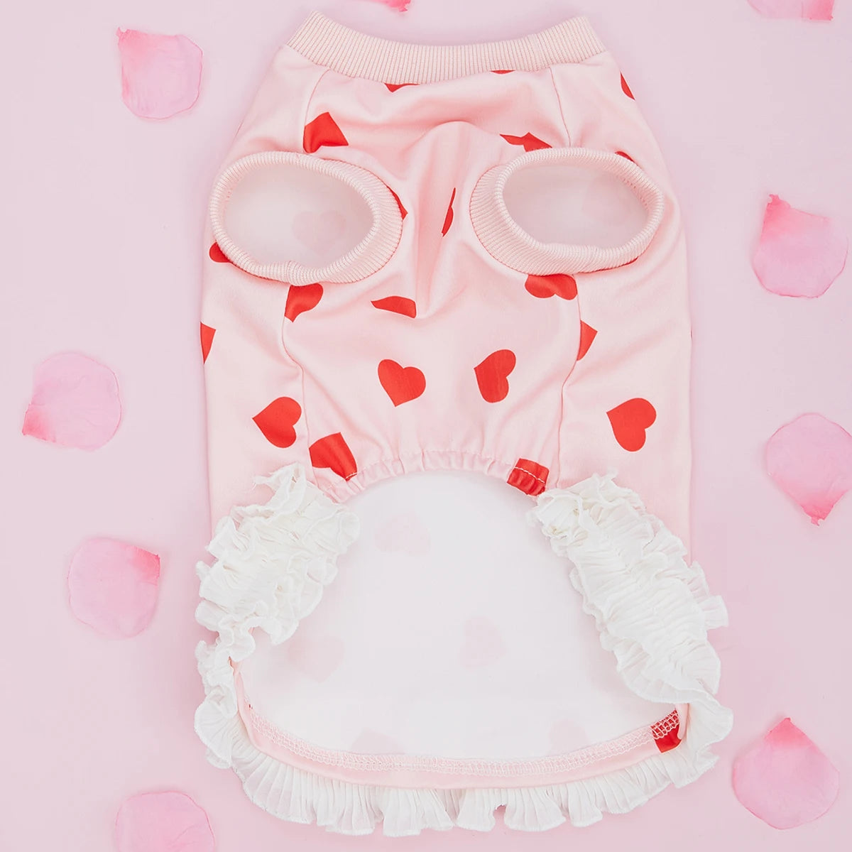 Pink Heart Princess Dog Dress