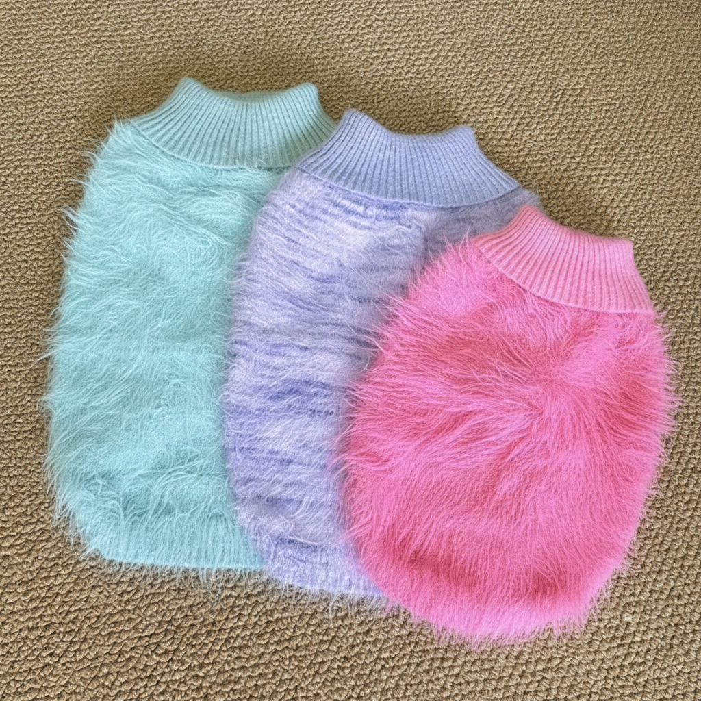 Cozy Fuzzy Turtleneck Dog Sweater