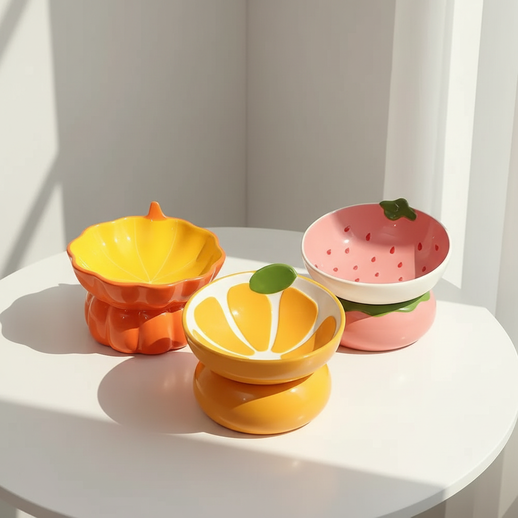 Ceramic Elevated Fruit Bowl