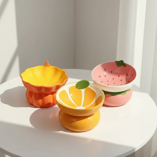 Ceramic Elevated Fruit Bowl