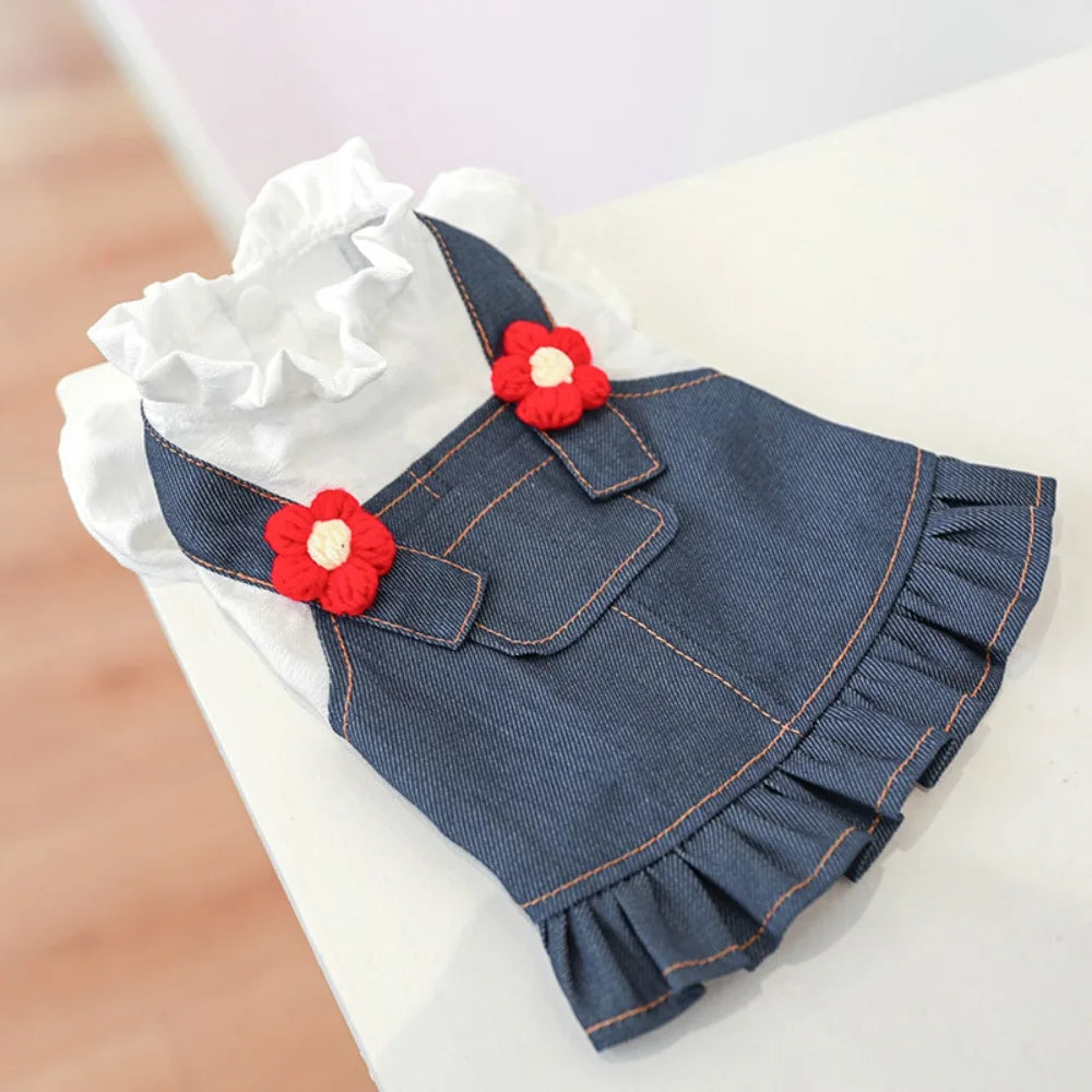 Denim Strap Dress for Dogs