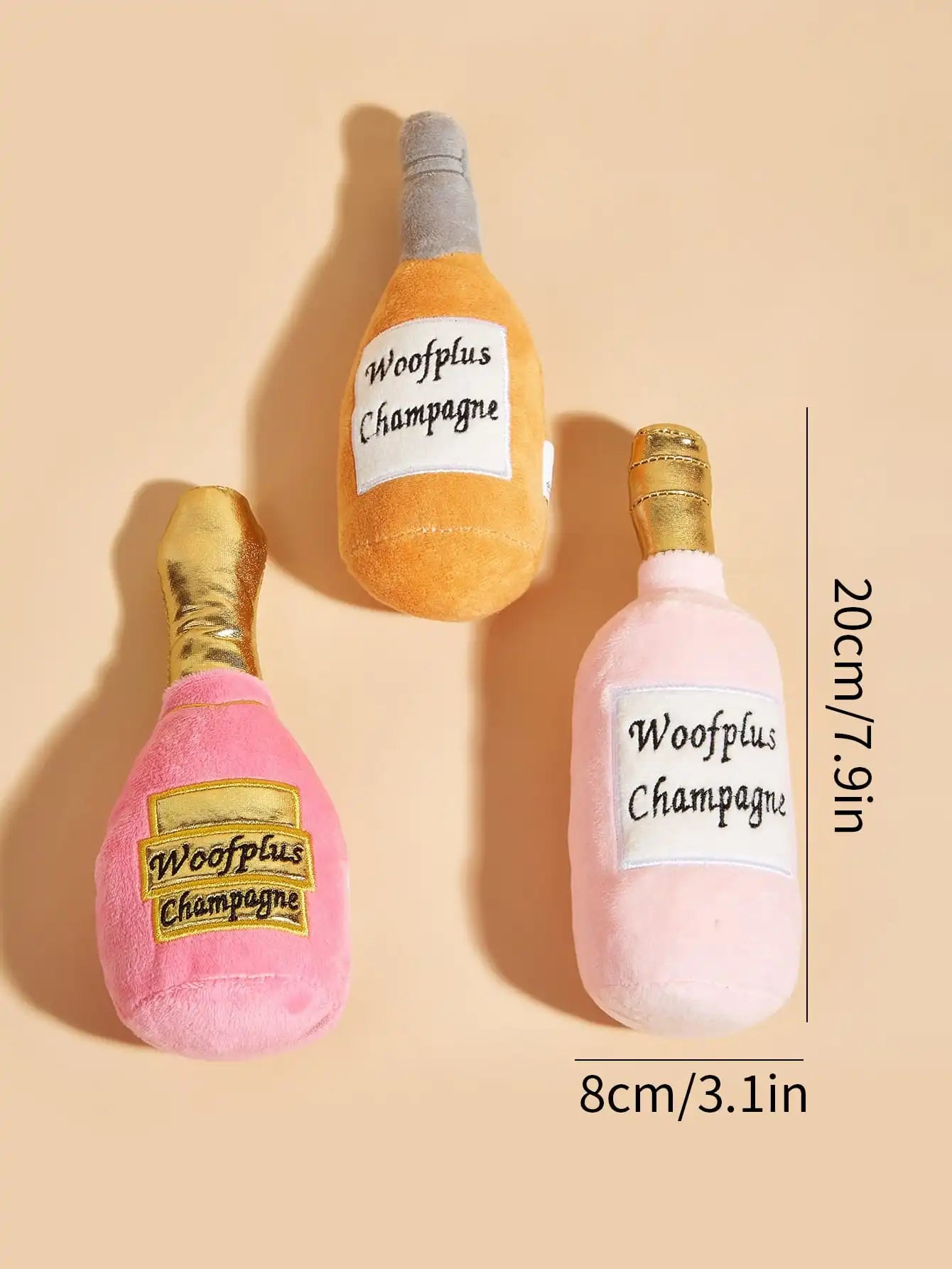 WoofFizz Champagne Plush Toy