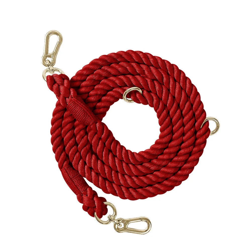 Handmade Rainbow Rope Leash