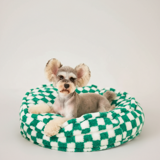 Soft Plush Checkerboard Bed