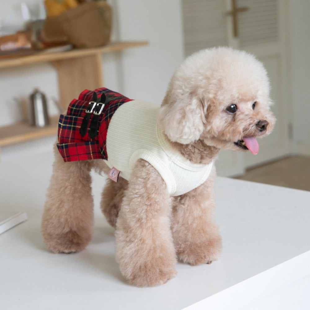 Punk Plaid Skirt Dress