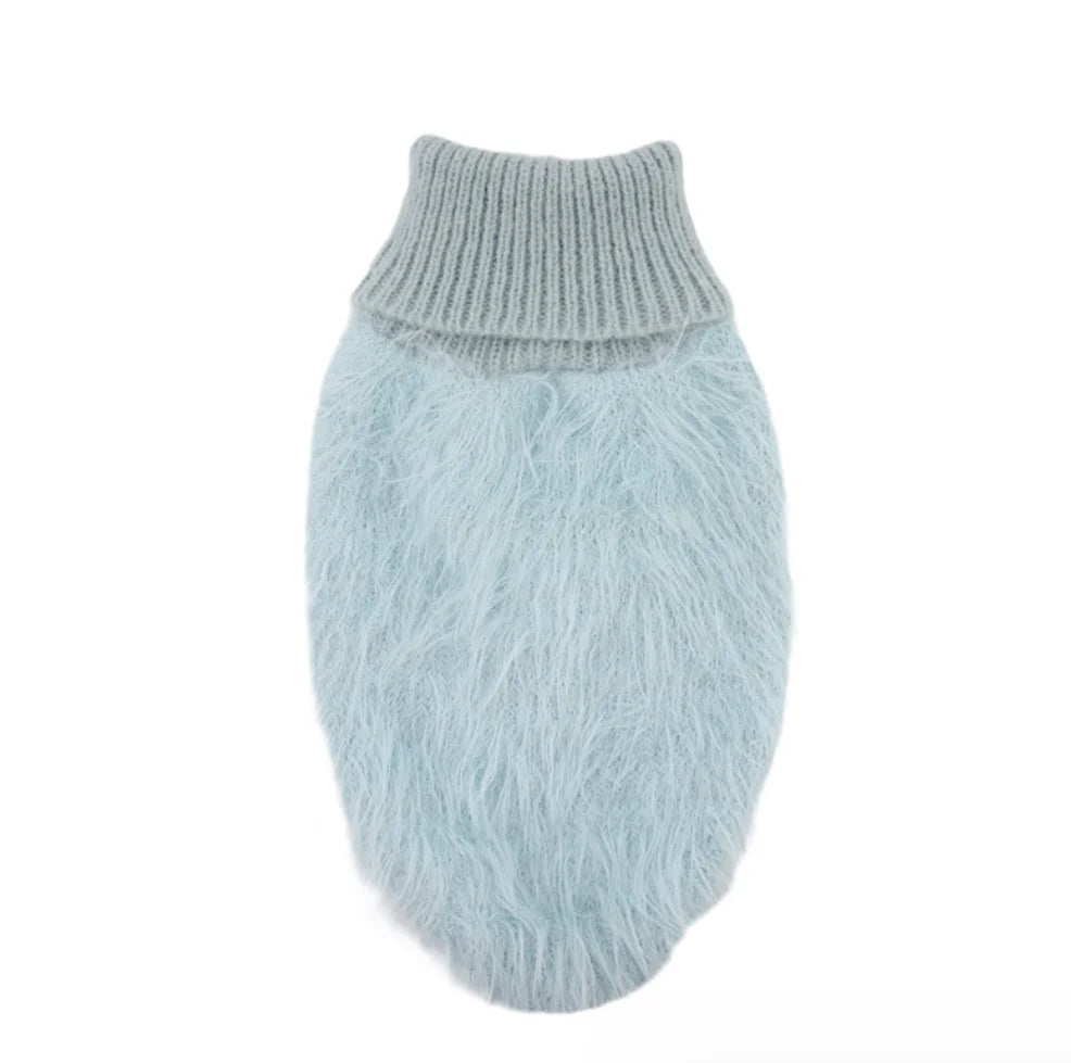 Cozy Fuzzy Turtleneck Dog Sweater
