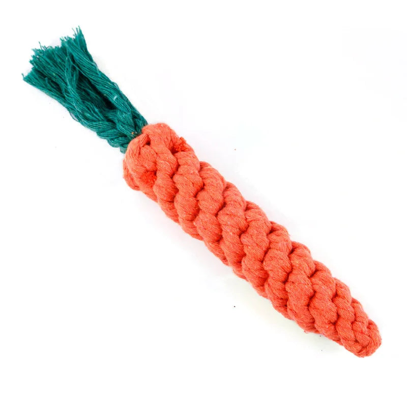 Carrot Cotton Rope Chew Toy