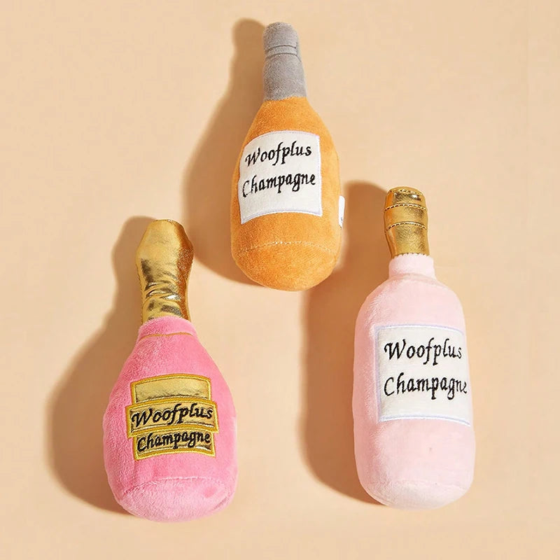 WoofFizz Champagne Plush Toy
