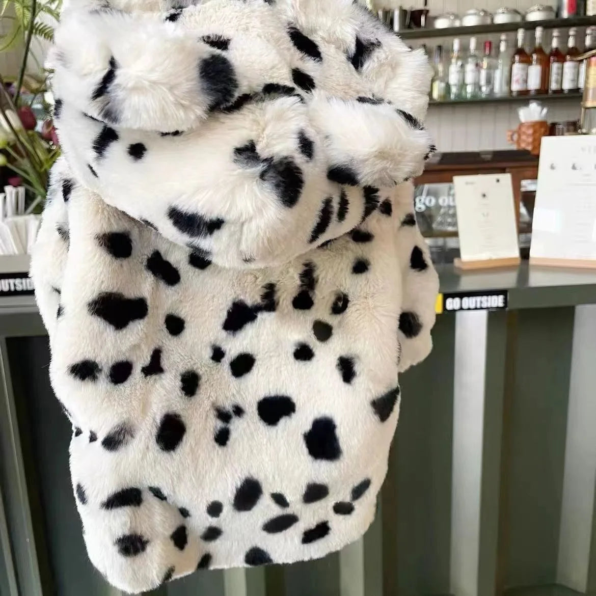 White Leopard Dog Coat
