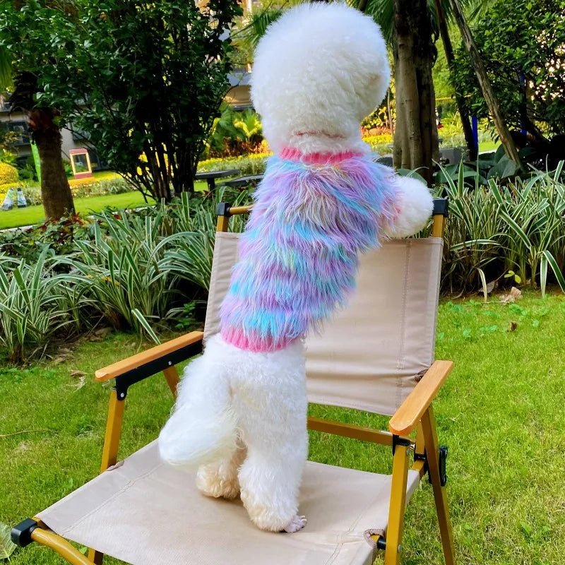 Rainbow Fluffy Sweater
