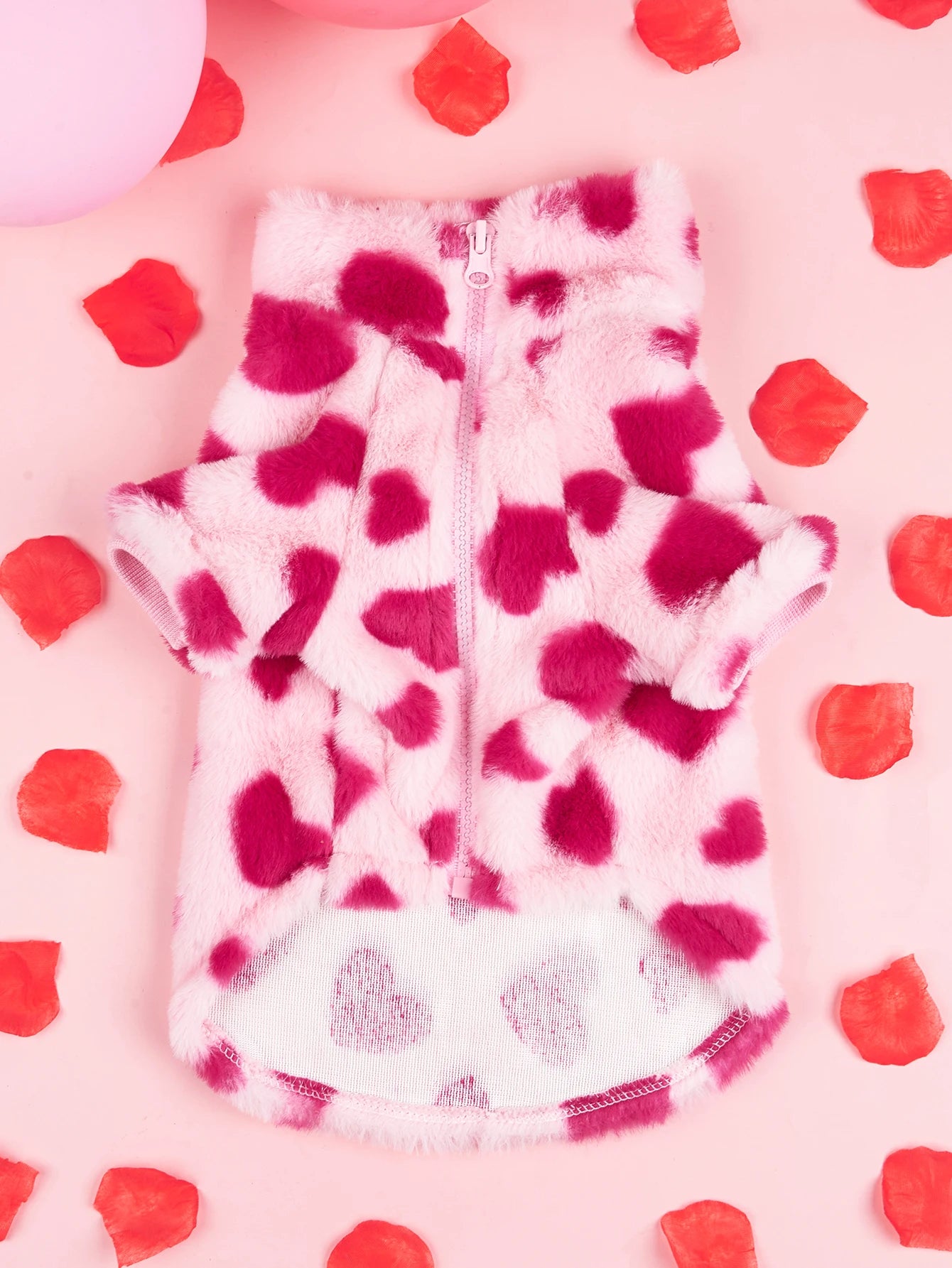 Super Soft Heart Print Jacket