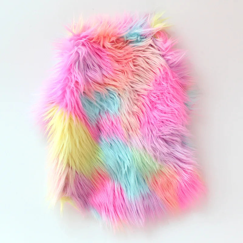Rainbow Fuzzy Party Sweater