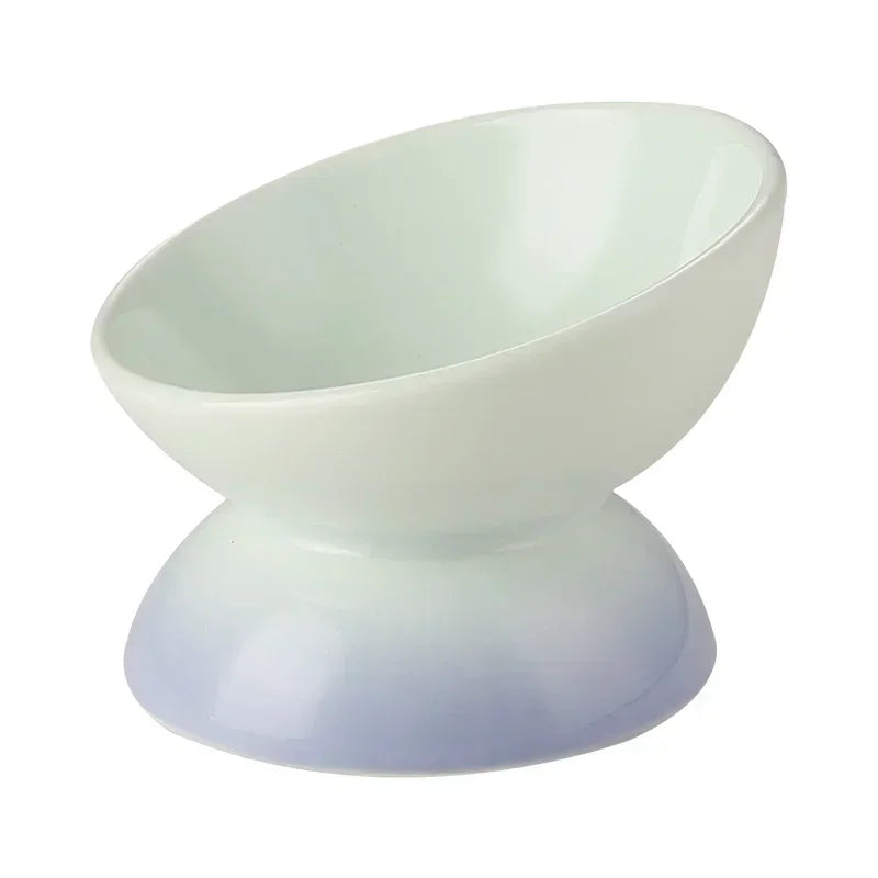 Tilted Gradient Ceramic Bowl