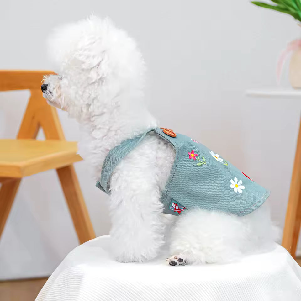 The Denim Blossom Dress