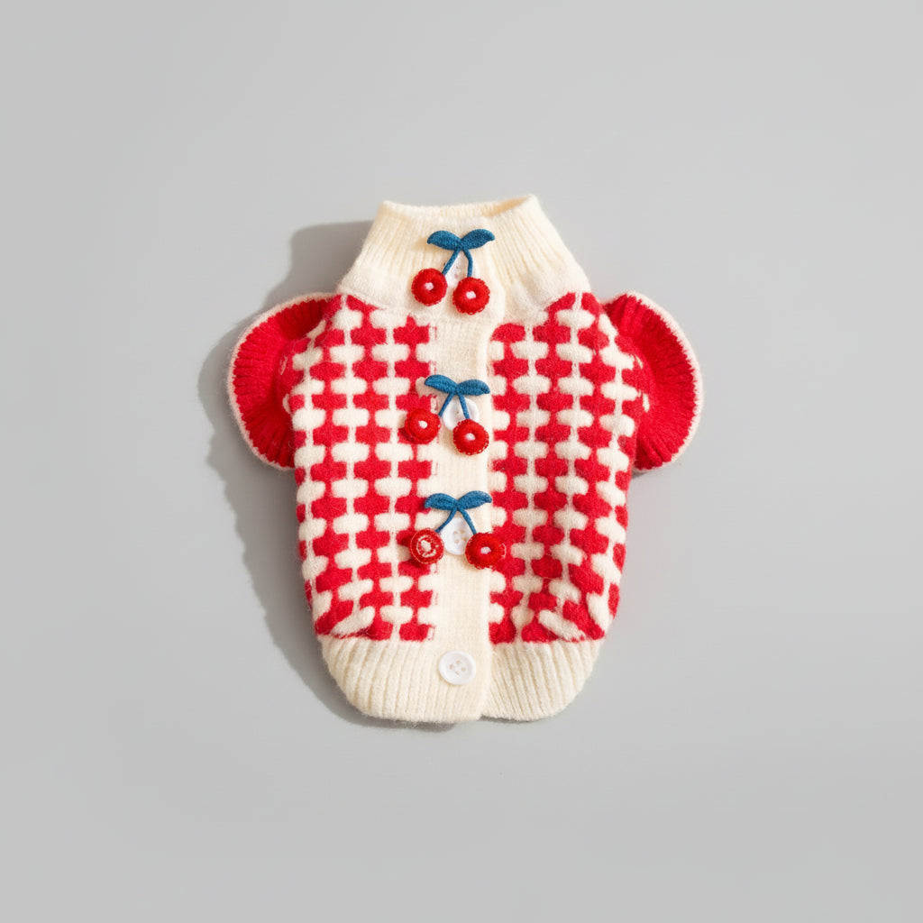 The Cherry Check Sweater