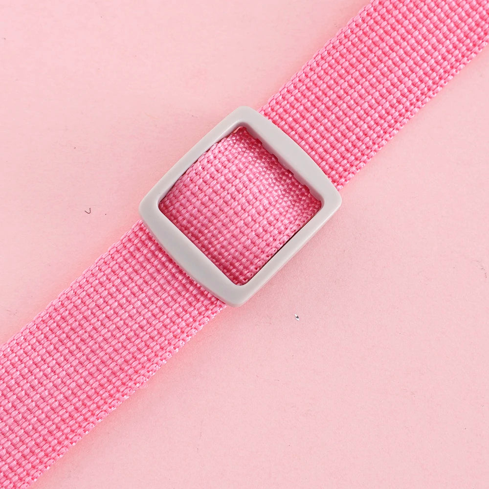 Rainbow Pom-Pom Dog Harness & Leash Set